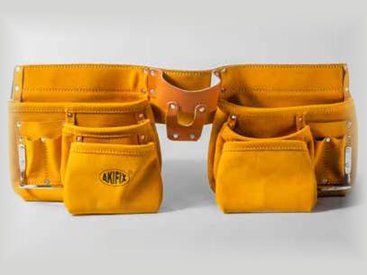 Akifix suede tool belt, 12 pockets, for sale in Paphos