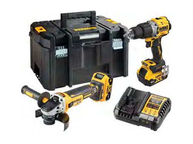 DeWalt DCK2026P2T kit: hammer drill + angle grinder, for sale in Paphos